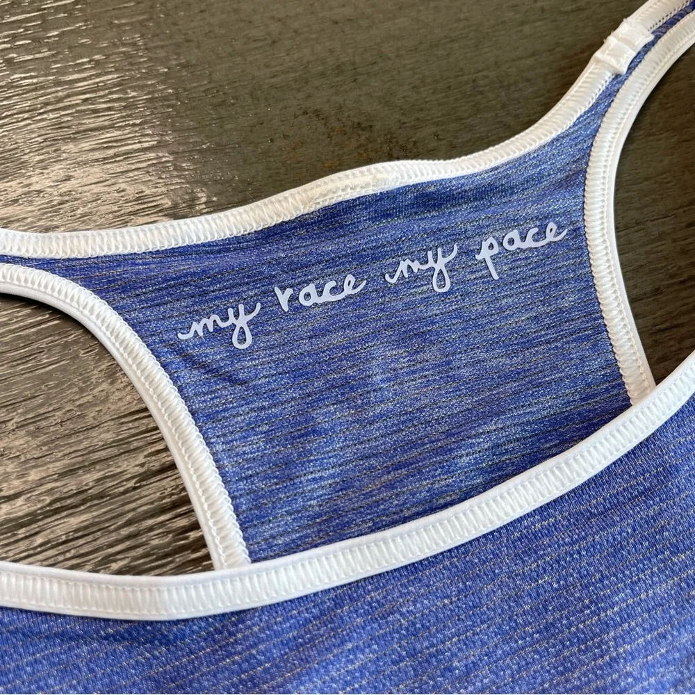 Lululemon Time To Sweat Light Blue Moroccan Blue Tank Top Size 4
